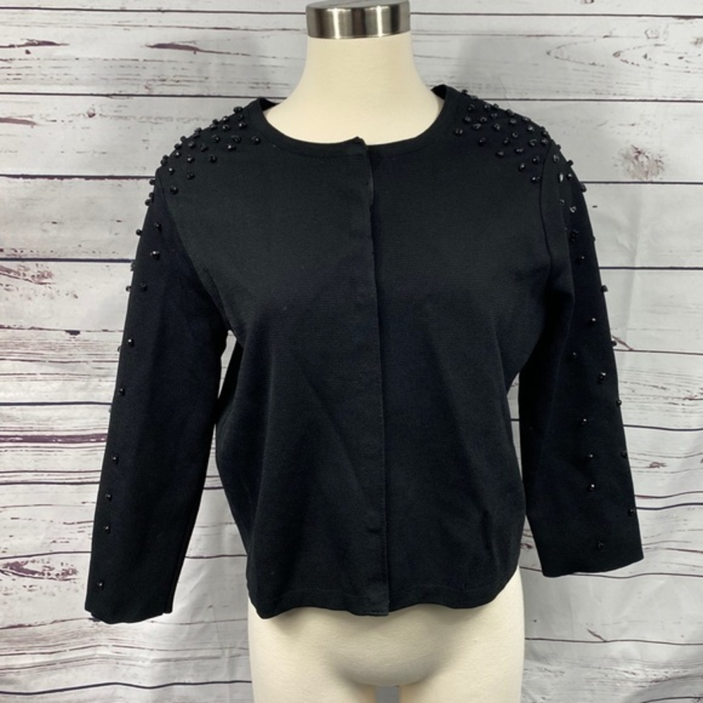 Zaraโ Black Jewel Cardigan